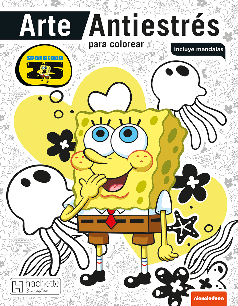 Arte Antiestrés para colorear. Bob Esponja