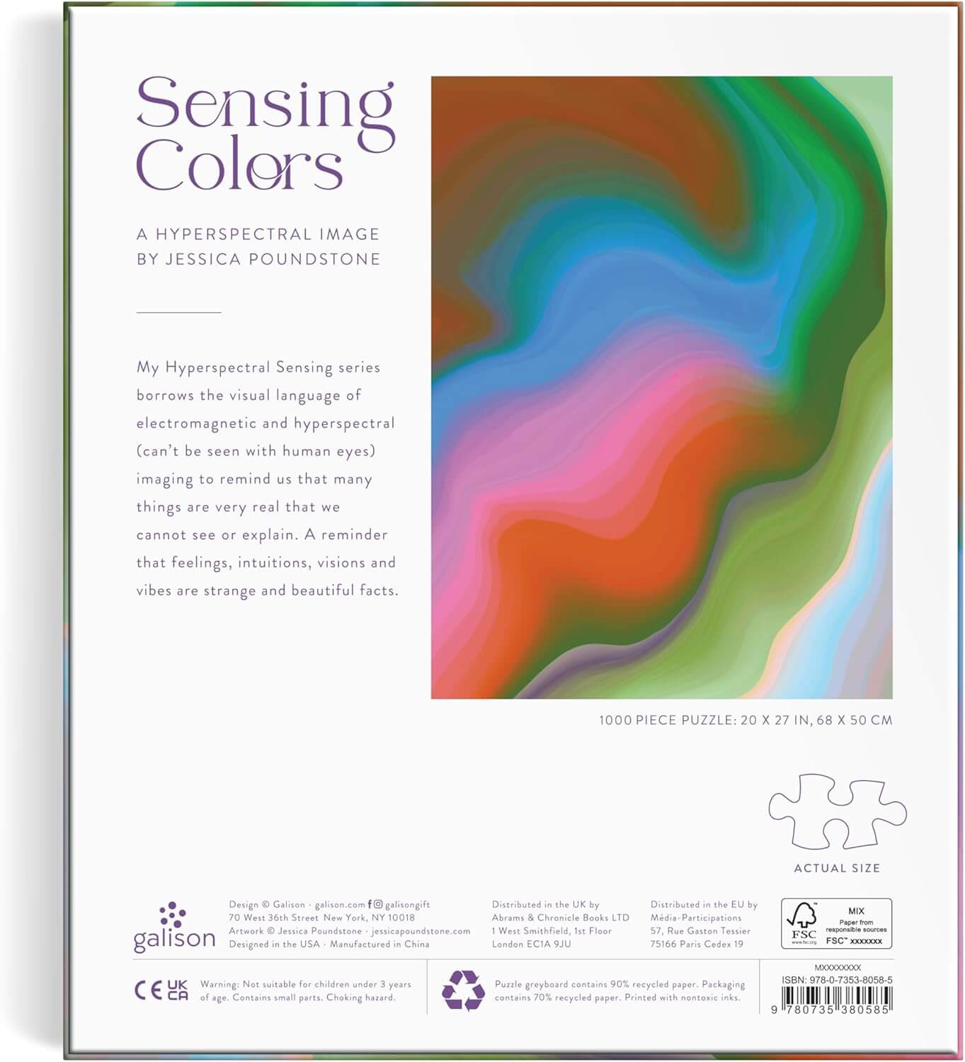 Sensing Colors by Jessica Poundstone 1000 Piece Puzzle