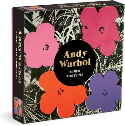 Andy Warhol Flowers 144 Piece Wood Puzzle