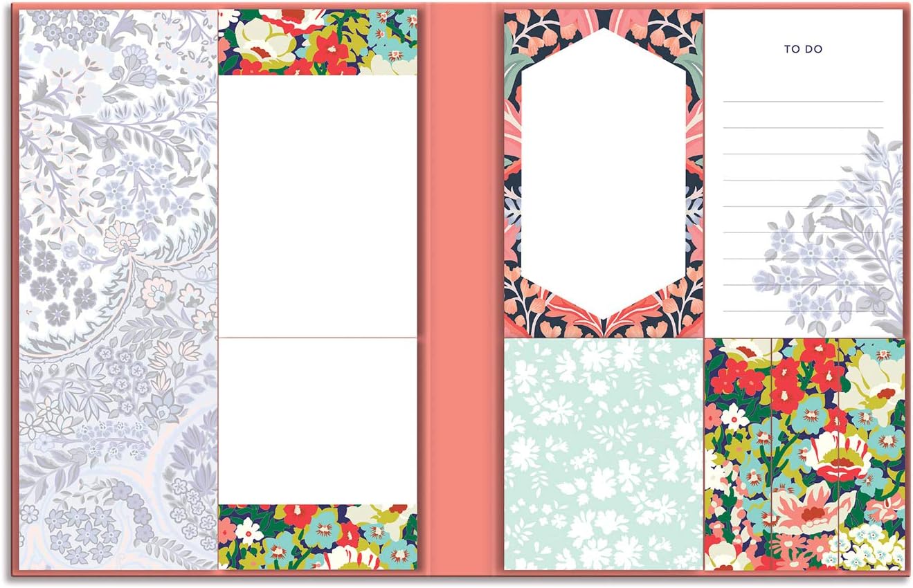 Liberty Floral Sticky Notes Hard Cover Book