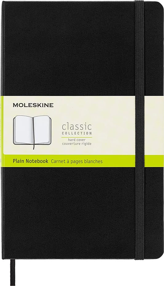 Set 3 Libretas Cahier Grandes Negras Hoja Blanca Pasta Suave