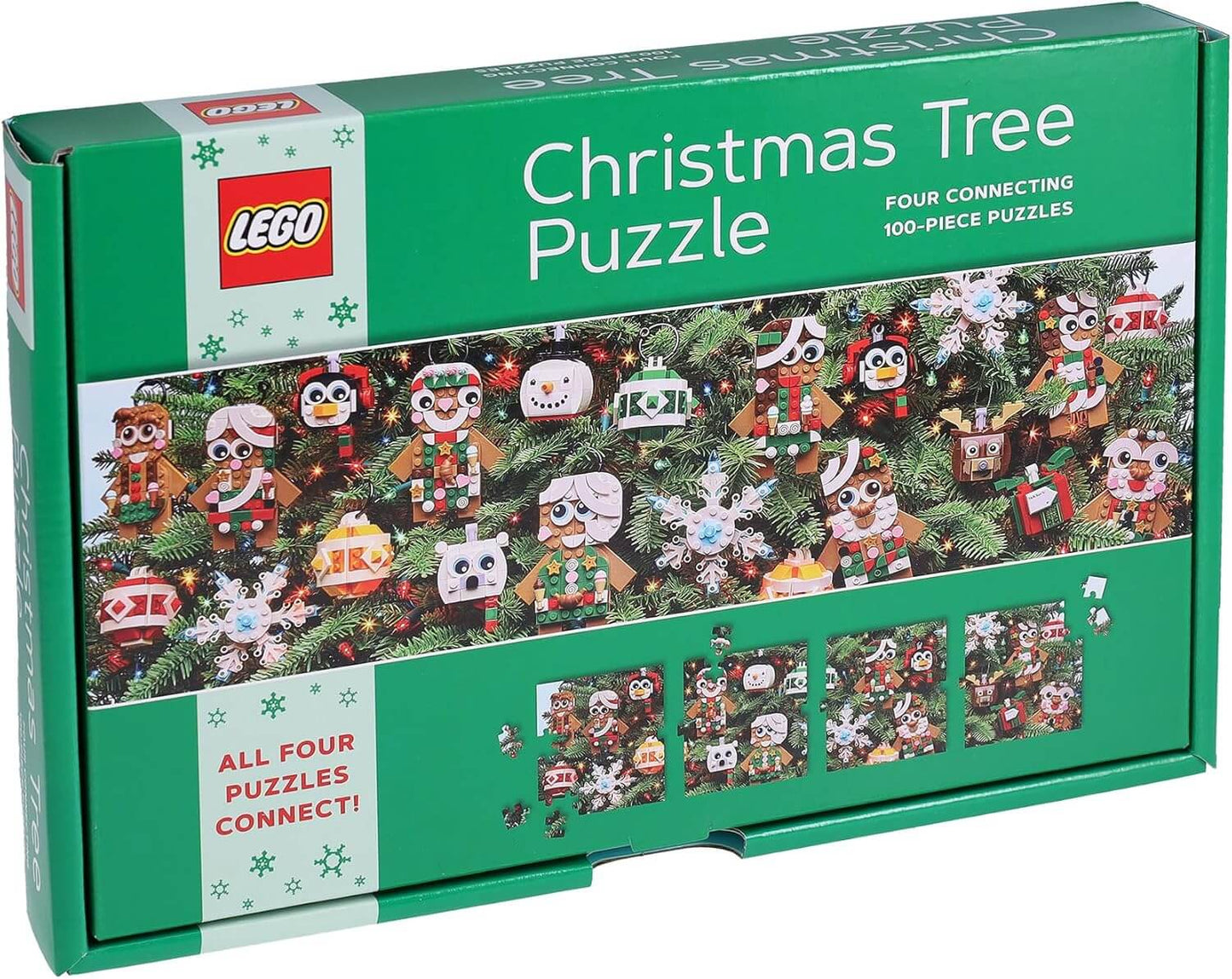 Rompecabezas LEGO Christmas Tree Puzzle: Four Connecting 100 piezas