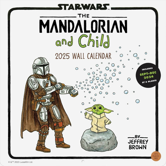 The Mandalorian and Child 2025 Wall Calendar