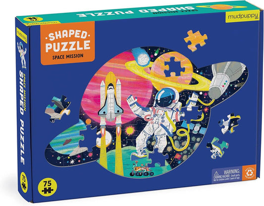 Space Mission 75 Piece Shaped Scene Puzzle