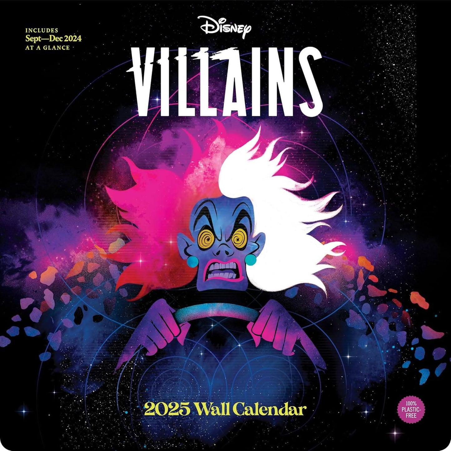 Calendario 2025 Disney Villains Wall Calendar