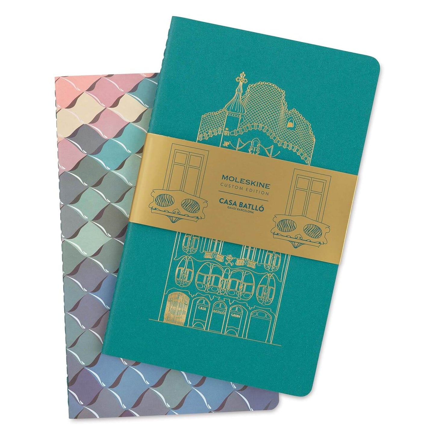 Set Cahier 2 libretas Casa Batlló Grande Hoja Blanca Pasta Suave