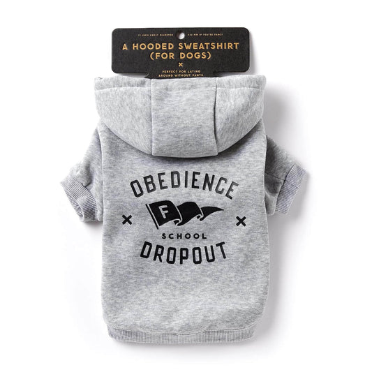 Obedience School Dropout Dog Hoodie - Sudadera para perrito con capucha tamaño M (mediano)