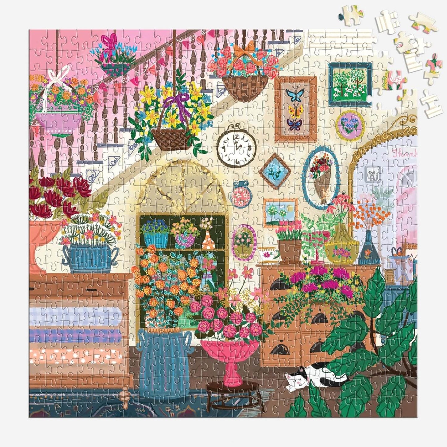 Rompecabezas Joy Laforme Flower Shop 500 Piece House