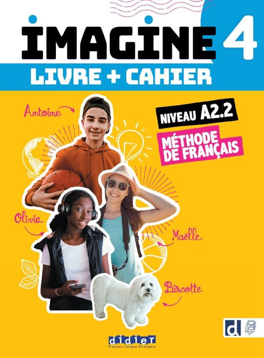 Imagine 4 Niv. A2.2 Livre + cahier + didierfle.app