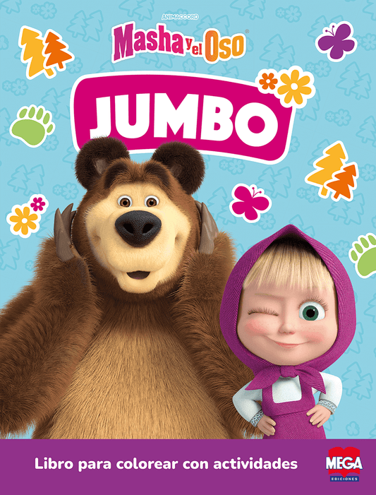 Jumbo Masha y el Oso. Libro para colorear con actividades