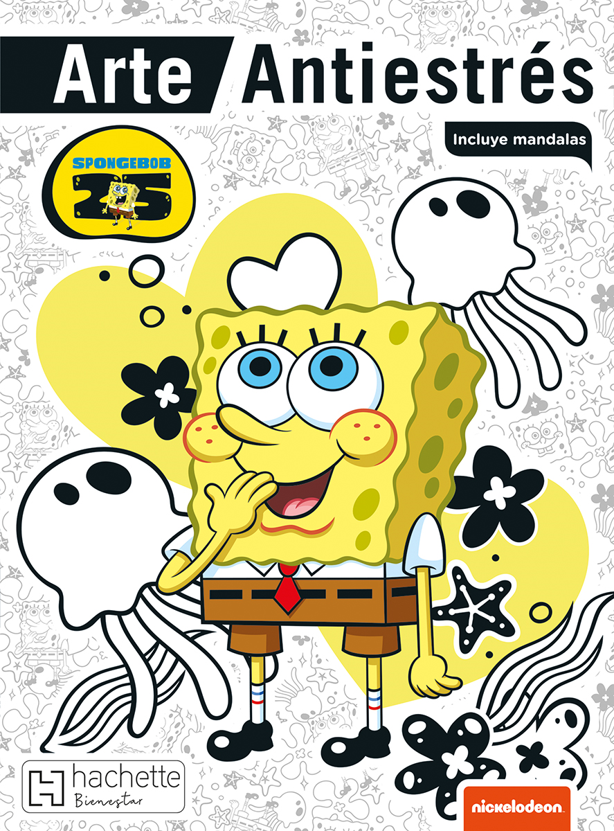 Arte Antiestrés SpongeBob para colorear