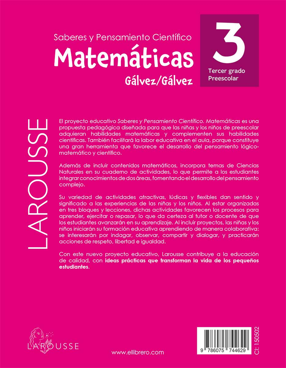 Saberes y Pensamiento Científico. Matemáticas 3