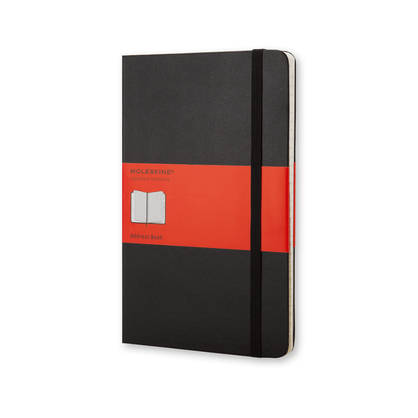 Address Book Bolsillo Negro Pasta Dura