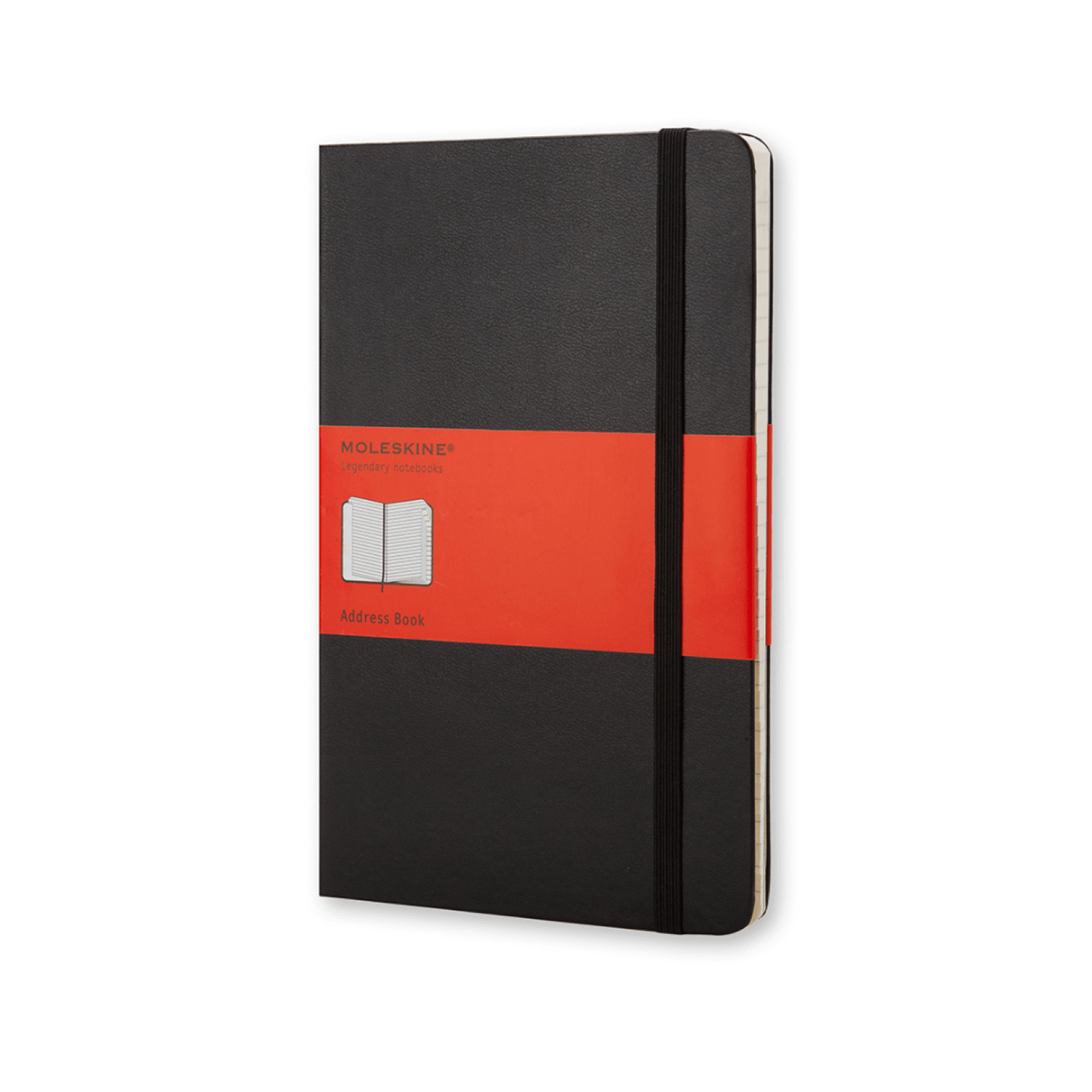 Address Book Grande Negro Pasta Dura