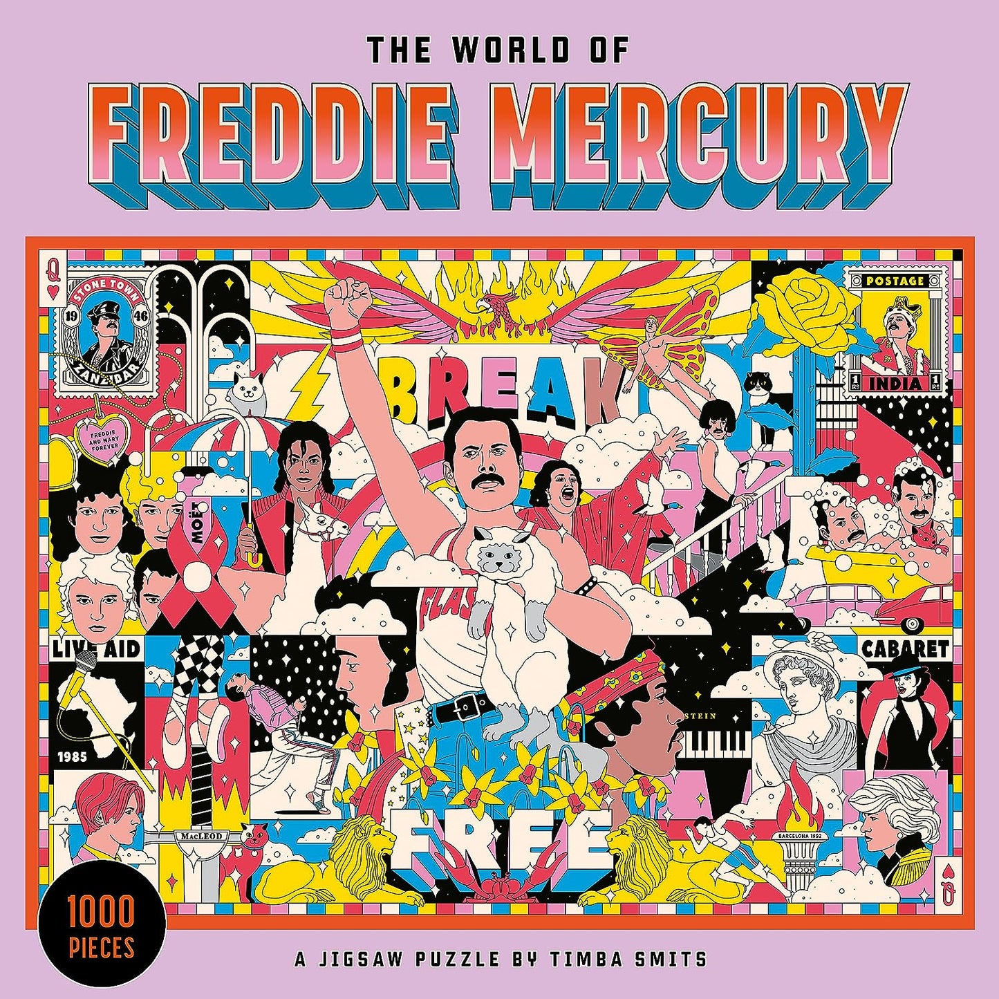 Rompecabezas World of Freddie Mercury 1000 Piece Puzzle