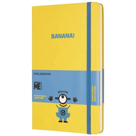 Libreta minions grande amarilla hoja rayada pasta dura