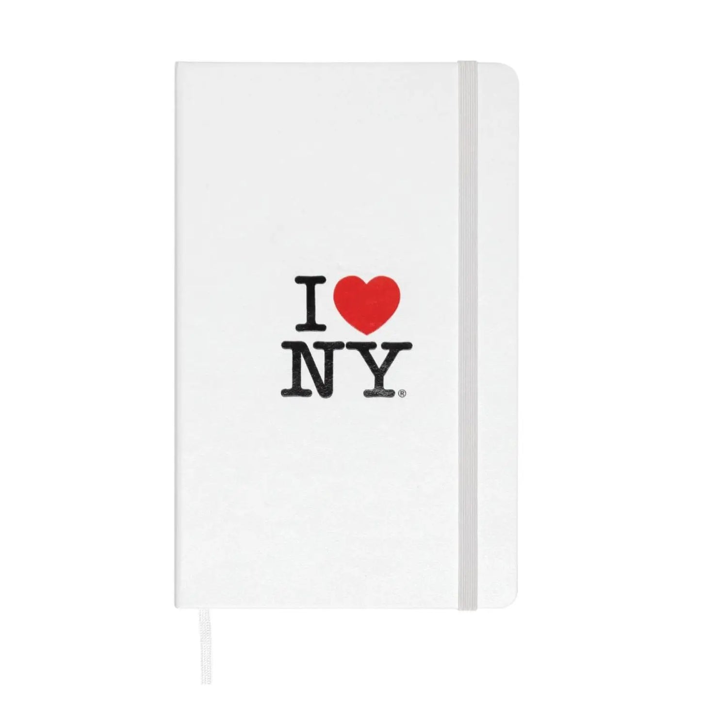 Libreta Grande I Love New York Blanca Hoja Rayada Pasta Dura