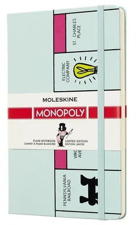 Libreta Monopoly grande azul hoja rayada pasta dura