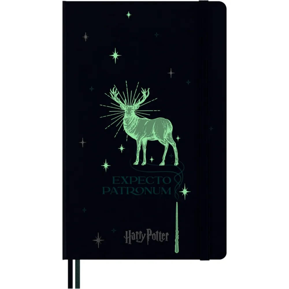 Libreta Expecto Patronum Grande Hoja Rayada Pasta Dura