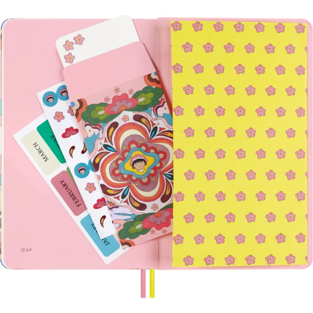 Agenda Sin Fechar 12 meses por Momoko Sakura Grande Pasta Dura