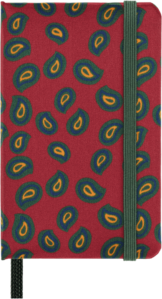 Libreta Extra Chica Professional Silk Rojo Bordeaux Hoja Blanca Pasta Dura