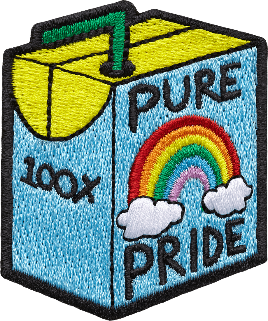 Parche bordado con adhesivo "100% Pure Pride"