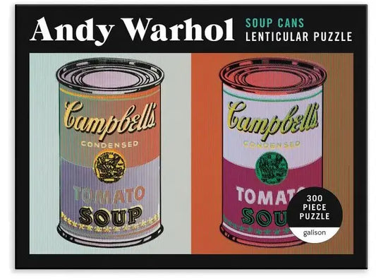 Andy Warhol Soup Cans 300 Piece Lenticular Puzzle