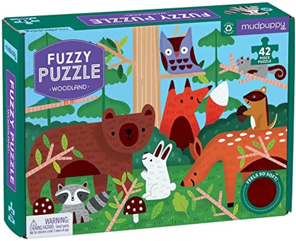 Woodland Fuzzy Puzzle Rompecabezas 42 piezas