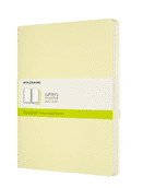 Set de 3 libretas extra grandes amarillas hoja blanca pasta suave