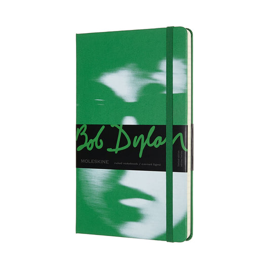 Libreta Bob Dylan grande verde hoja rayada pasta dura