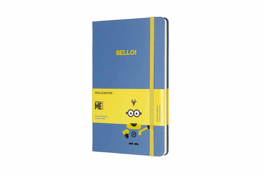 Libreta minions grande azul hoja rayada pasta dura