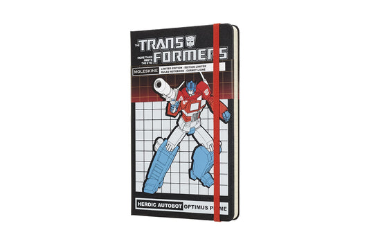 Libreta Transformers grande Optimus hoja rayada pasta dura