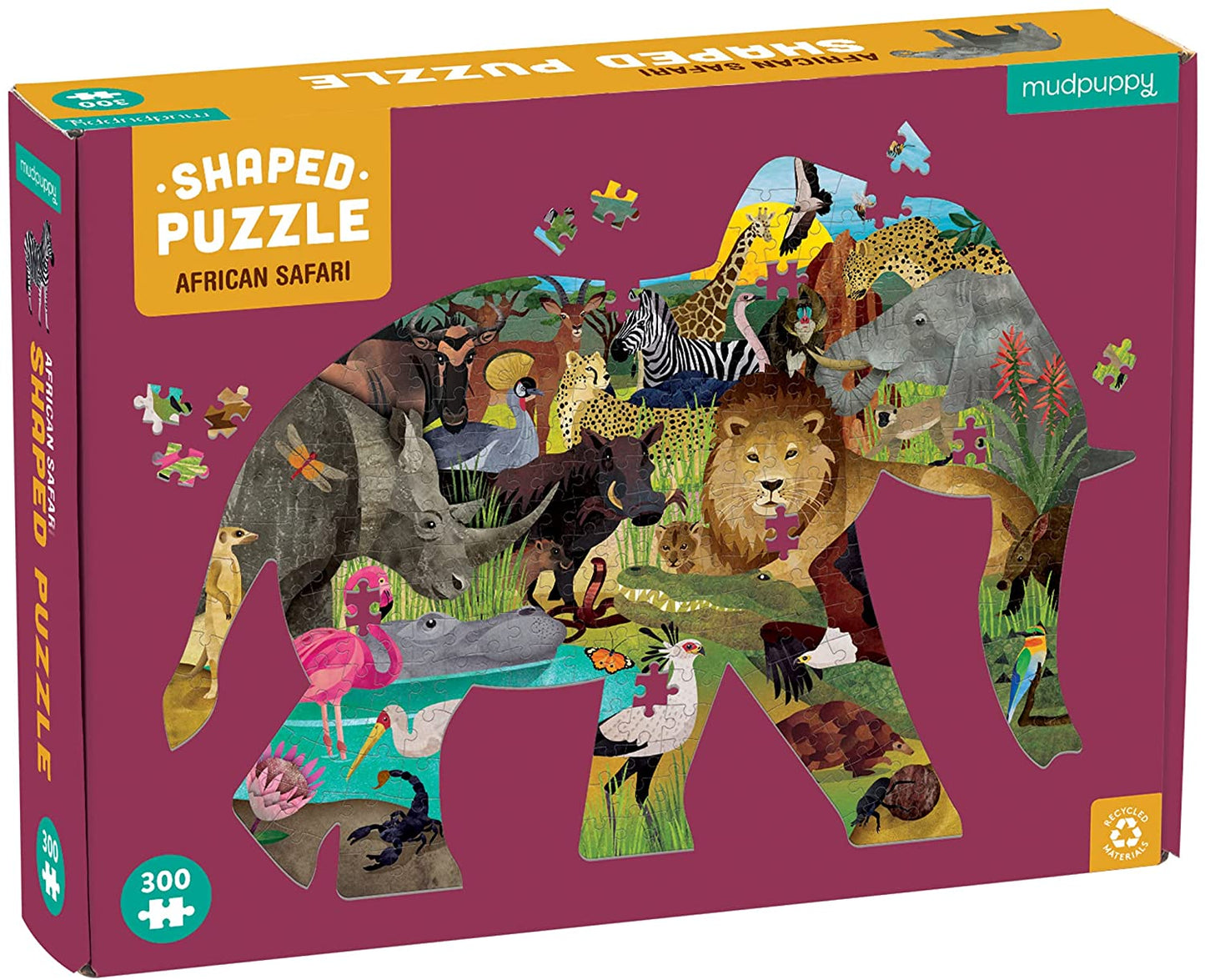 African Safari shaped puzzle