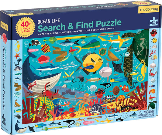 Rompecabezas Ocean Life Search & Find Puzzle