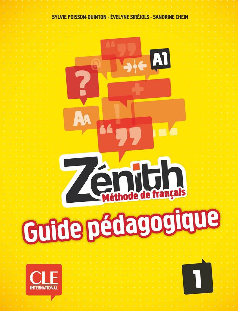 Zénith 1 Nivel A1 Guía pedagógica