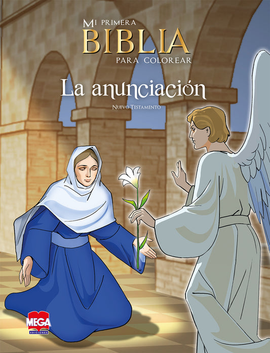 La anunciación. Mi primera Biblia para colorear