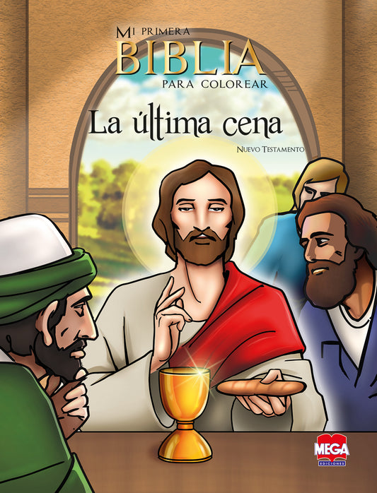 La última cena. Mi primera Biblia para colorear