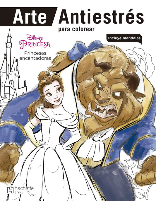 Arte antiestrés Disney princesas encantadoras