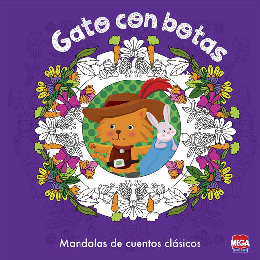 El gato con botas mandalas de cuentos clásicos