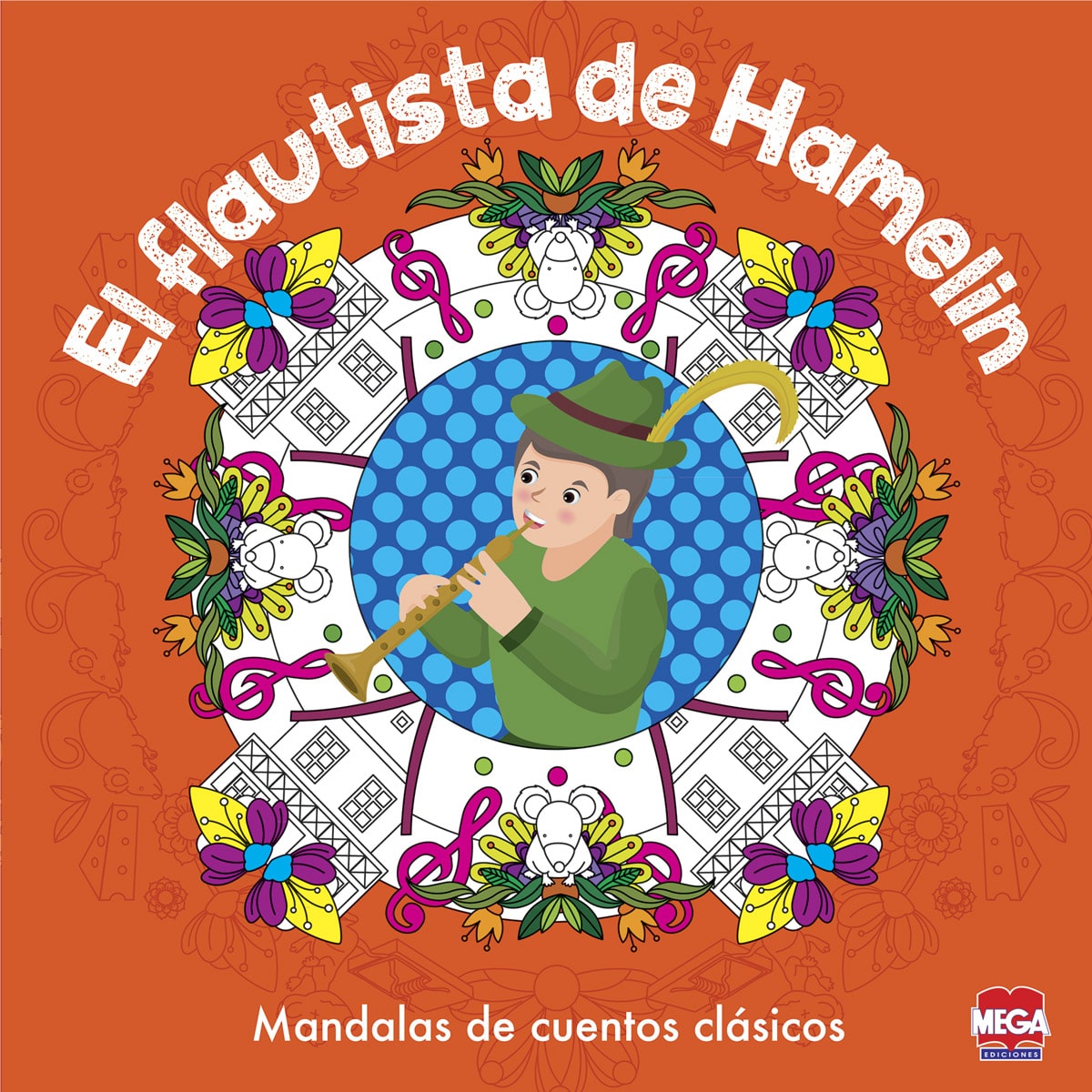 El flautista de Hamelin mandalas de cuentos clásicos