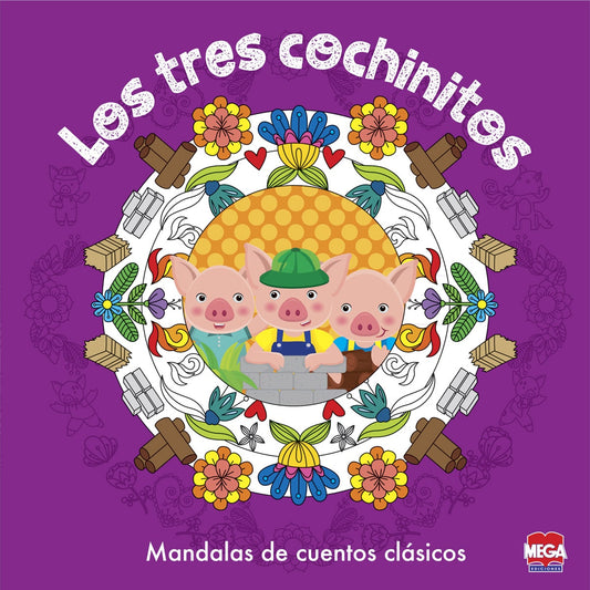 Los tres cochinitos mandalas de cuentos clásicos