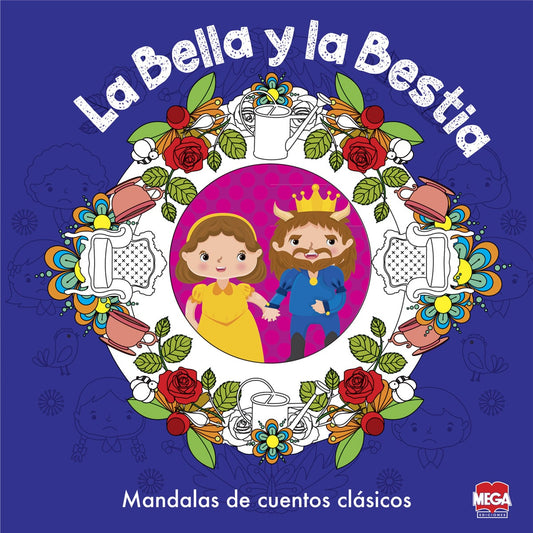 La Bella y La Bestia mandalas de cuentos clásicos