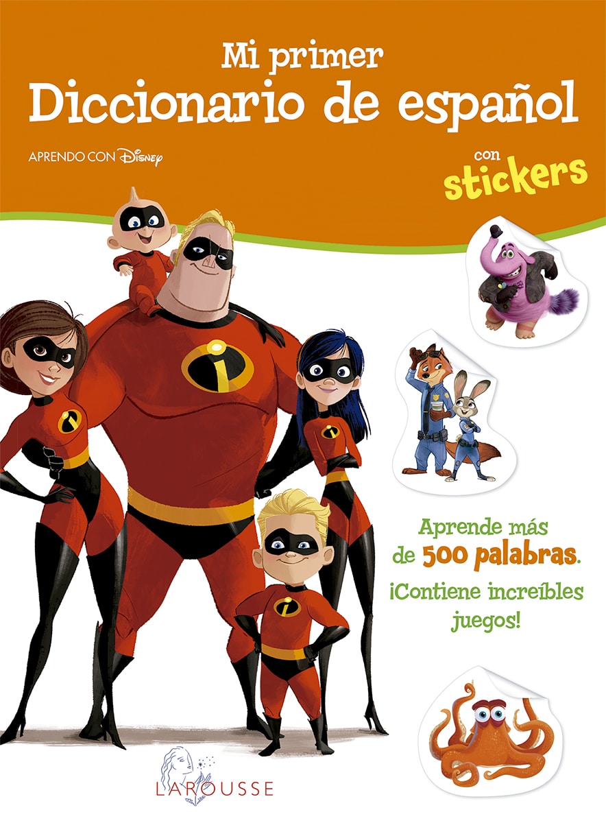 Mi primer diccionario de español con stickers Disney