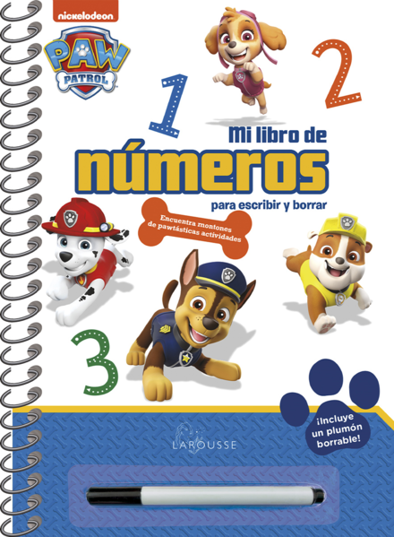 Paw Patrol. Mi libro de números para escribir y borrar