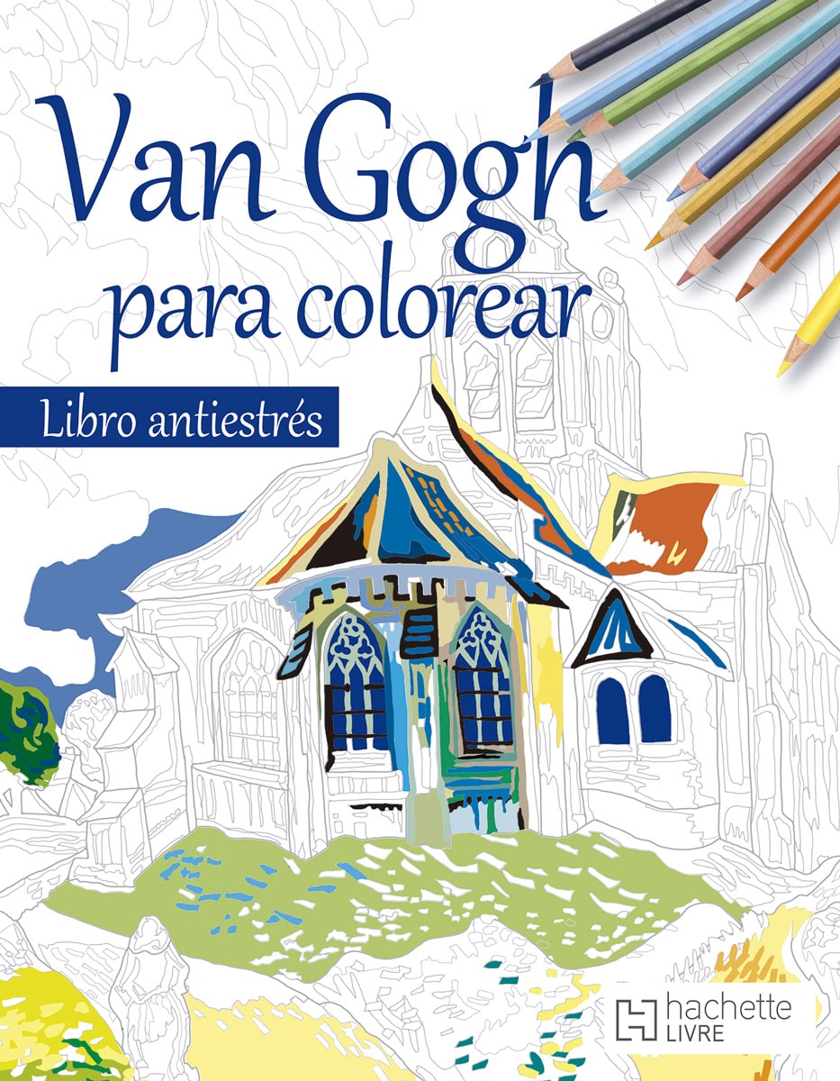 Van Gogh para colorear. Libro antiestrés