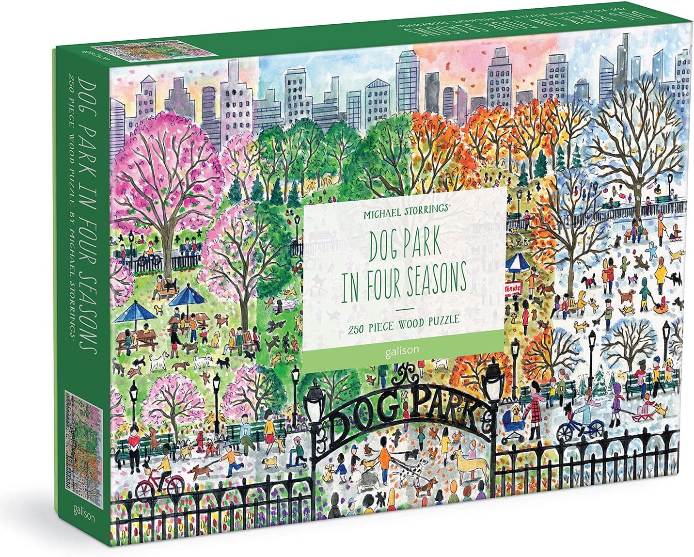 Dog Park in Four Seasons 250 Piece Puzzle