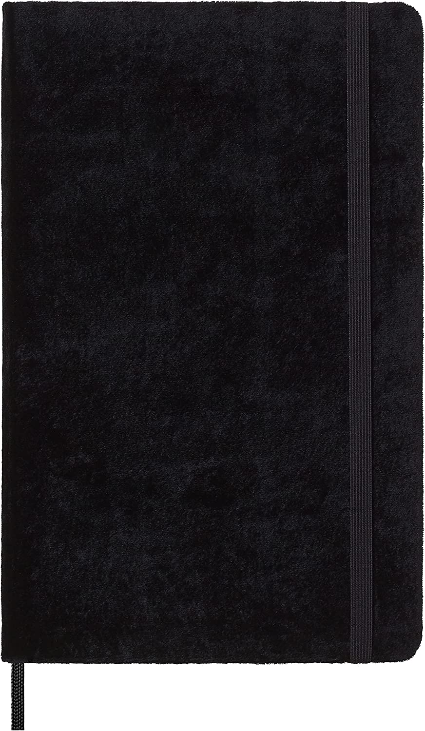 Libreta terciopelo negro tapa dura grande 