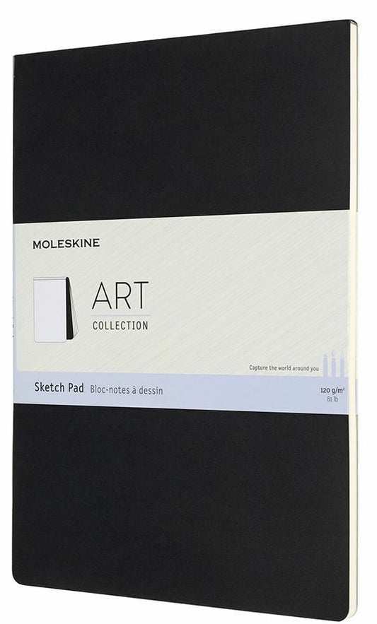 Sketch pad A4 negro hoja blanca pasta suave