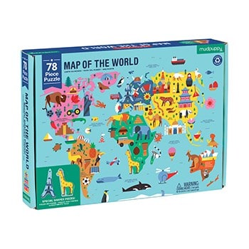 Map of the world puzzle