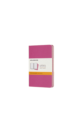 Set de 3 libretas de bolsillo Rosa Cinético hoja rayada pasta suave